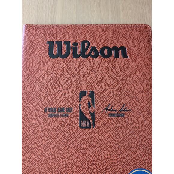 Wilson NBA Leatherette Portfolio Folder Padfolio Organizer Basketball Logo - Picture 2 of 5